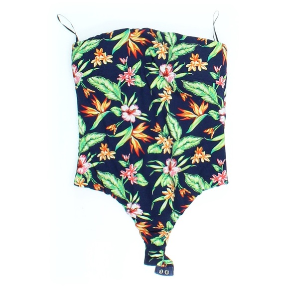 Urban Heritage - Small Strapless Bodysuit Floral - Picture 1 of 1